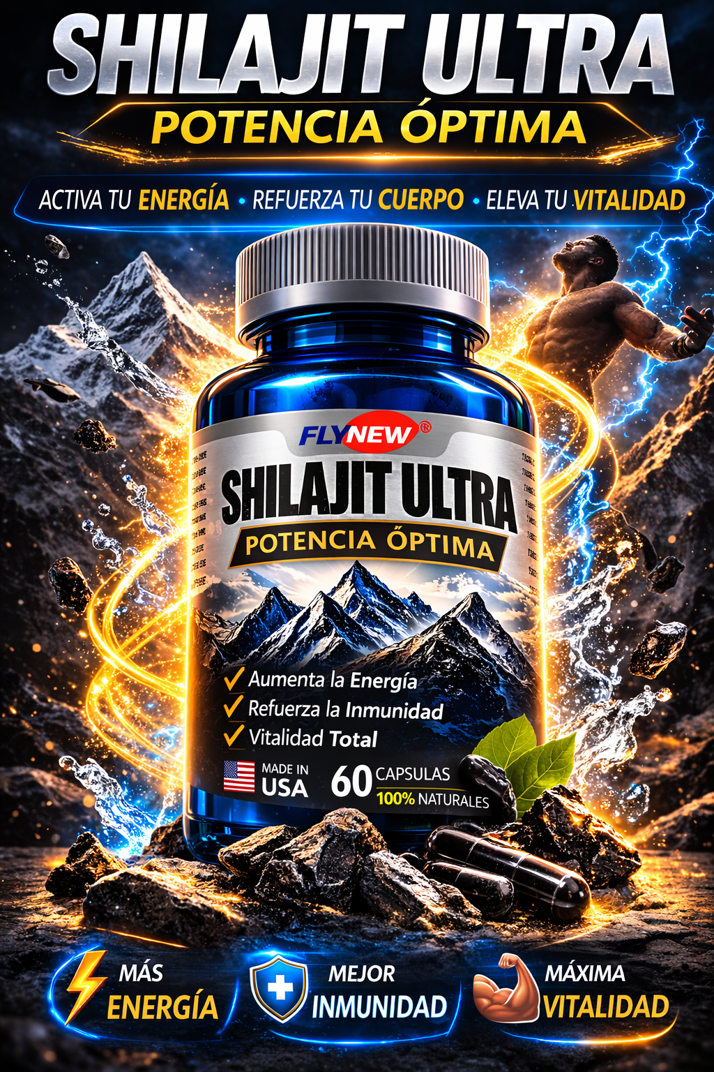 SHILAJIT ULTRA – POTENCIA NATURAL PARA TU ENERGÍA Y VITALIDAD