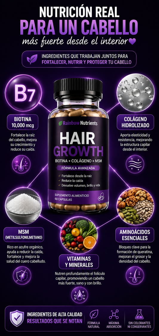 HAIR GROWTH ADVANCED - RAINBOW NUTRIENTS