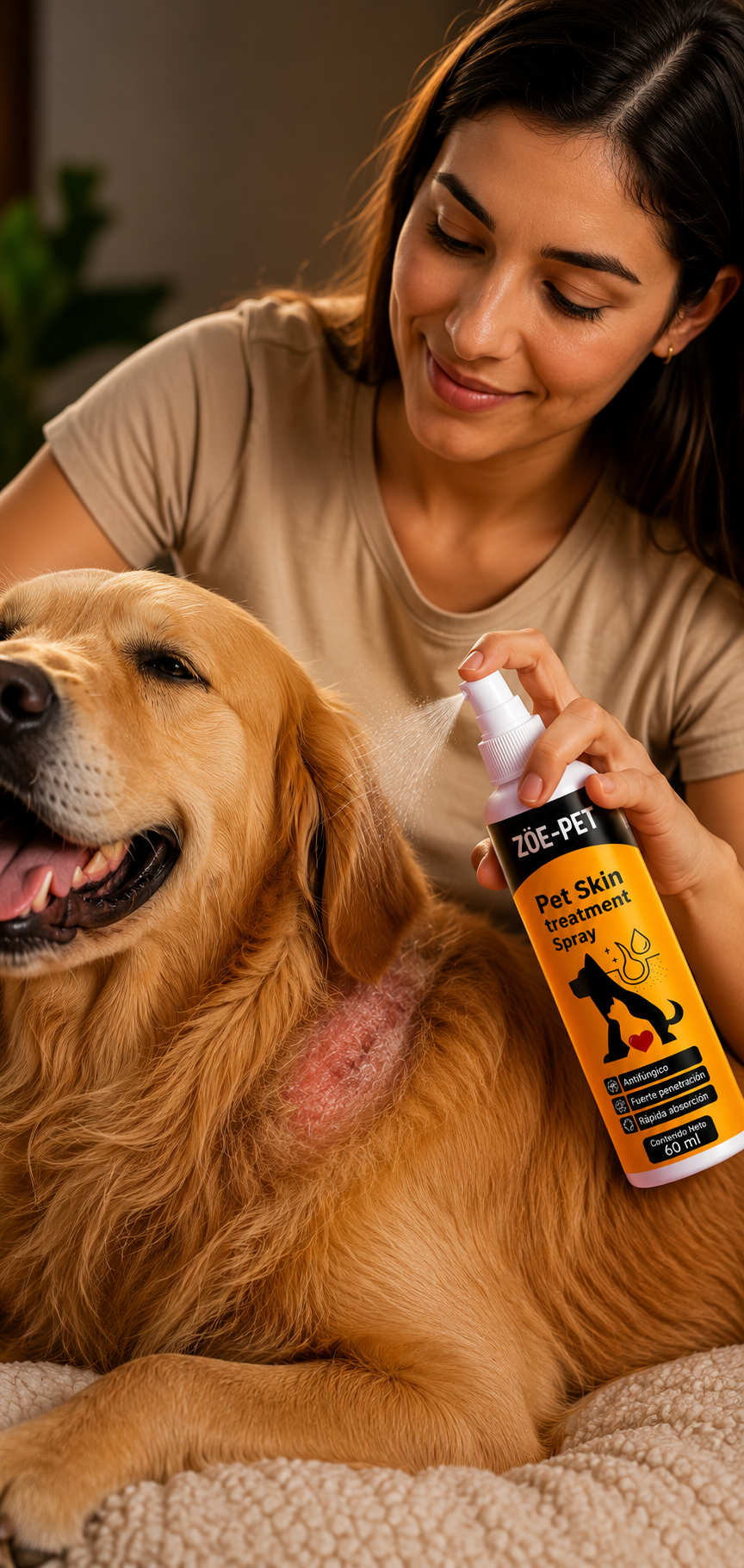 ZÖE-PET-PET SKIN TREATMENT SPRAY-TU MASCOTA FELIZ