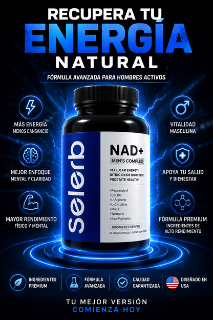 SELERB GNE+NAD+: soporte para energía celular Resveratrol & CoQ10