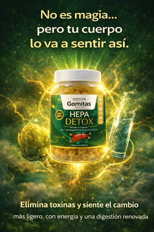 Gomitas Hepa Detox – Limpieza y Desintoxicación del Hígado , mayor energía