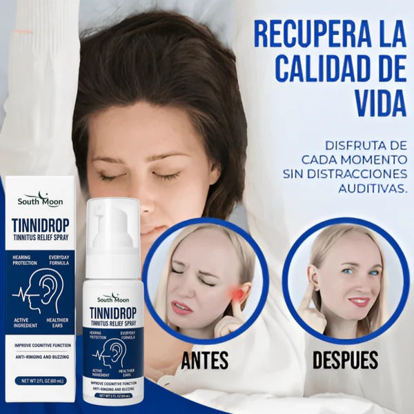 TINNIDROP - SPRAY AUDITIVO - ALIVIA  EL TINNITUS Y EL DOLOR