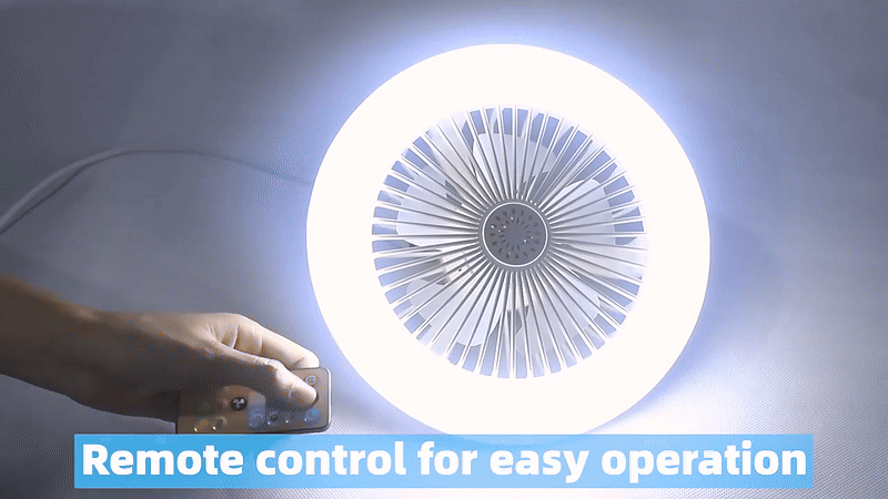 VENTILADOR CON LUZ LED MULTIFUNCIÓN – FOCO